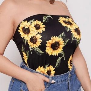 NWT Sunflower Tube Top